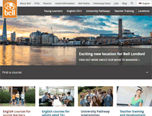 Tablet Screenshot of bellenglish.com